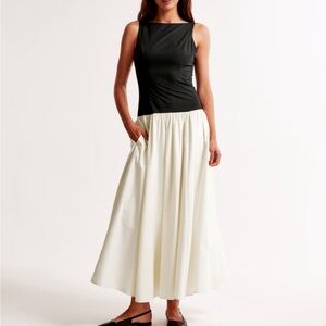 Abercrombie Drop-Waist Midi Dress